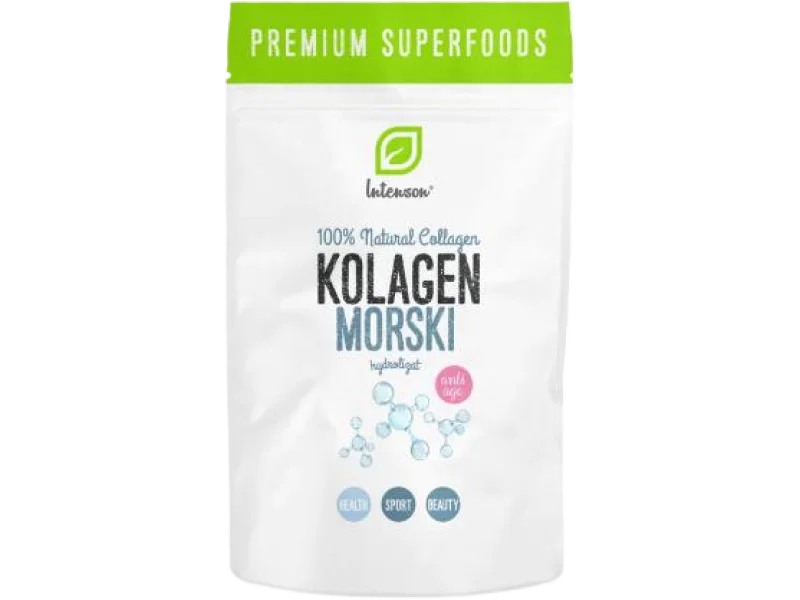 INTENSON 100% Natural Collagen Kolagen Morski Hydrolizat, proszek