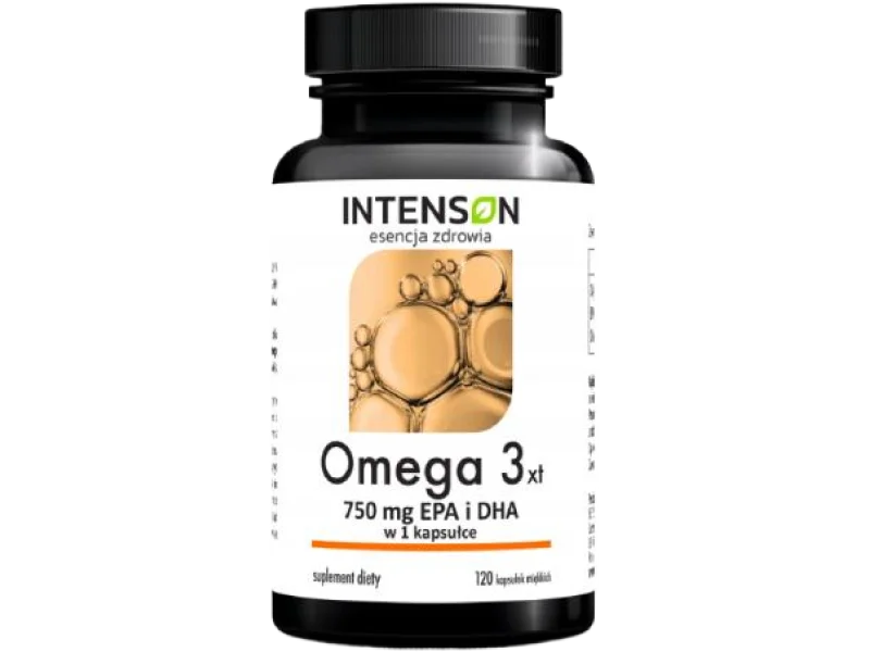 INTENSON Omega3 500mg EPA + 250mg DHA, kapsułki