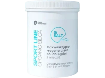 INVEX REMEDIES SiSALT+Cu Sport Line Odkwaszająco-regenerująca sól do kąpieli z miedzią, sól lecznicza