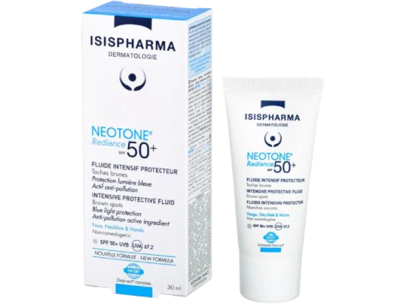 ISISPHARMA Neotone Radiance SPF 50+ Light Serum likwidujące przebarwienia skóry na dzień