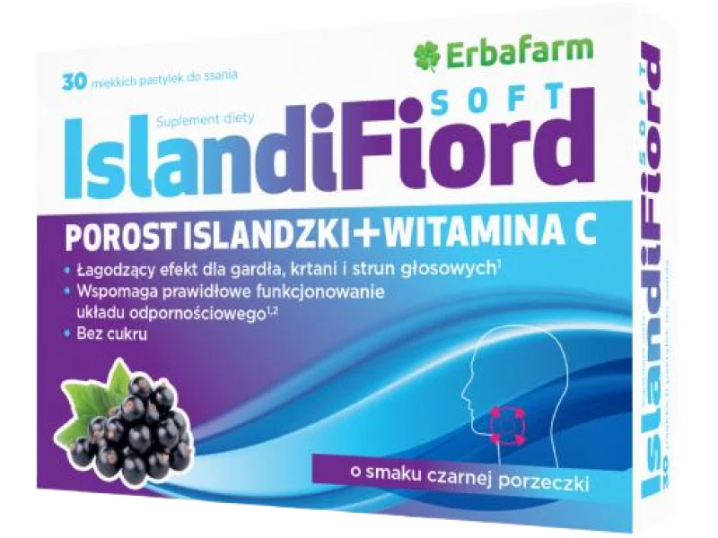 IslandiFiord Soft, pastylki do ssania