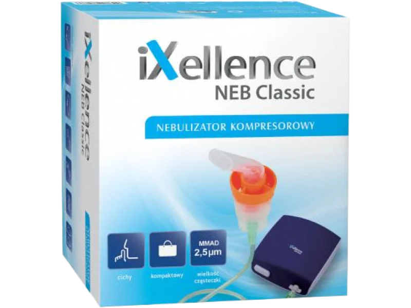 IXELLENCE NEB CLASSIC Nebulizator kompresorowy, inhalator/nebulizator