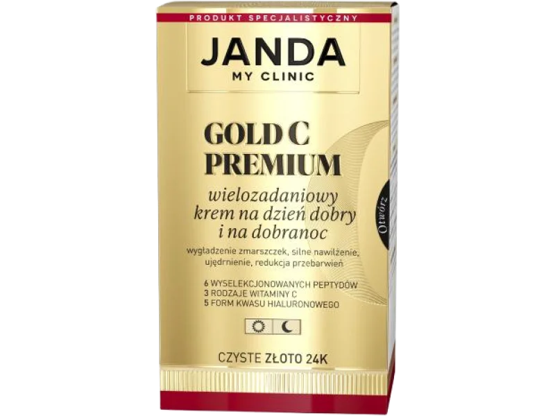 JANDA Gold C Premium Wielozadaniowy krem do twarzy na dzień dobry i na dobranoc