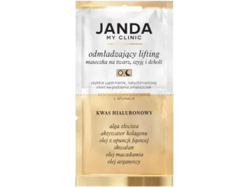 Zdjęcie produktu JANDA My Clinic Odmładzający lifting Maseczka na twarz, szyję i dekolt, Kwas Hialuronowy, maska