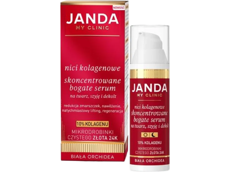 JANDA Nici kolagenowe skoncentrowane serum na twarz, szyję i dekolt