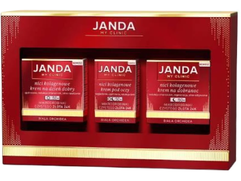 JANDA Zestaw My Clinic Nici Kolagenowe 50+, krem