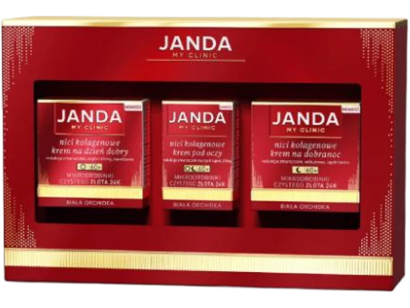 JANDA Zestaw My Clinic Nici kolagenowe 60+, krem