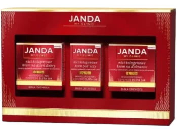 JANDA Zestaw My Clinic Nici kolagenowe 70+, krem
