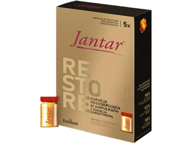 JANTAR Restore kuracja regenerująca z esencją bursztynową, ampułki