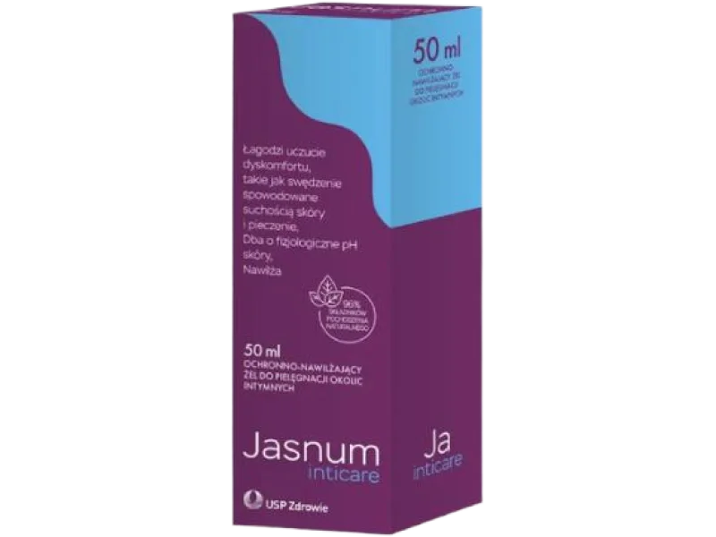 Jasnum Inticare Żel ochronno- nawilżający do pielęgnacji okolic intymnych, żel