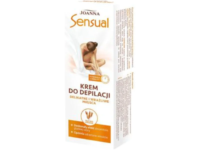 JOANNA SENSUAL Krem do depilacji miejsc wrażliwych MLECZKO OWSIANE