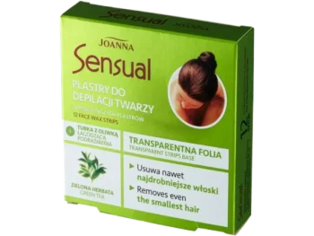 Zdjęcie produktu JOANNA Sensual Plastry do depilacji twarzy z ekstraktem z zielonej herbaty i Tubka z oliwką łagodzącą podrażnienia, plaster