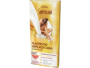 Zdjęcie produktu Joanna Sensual Żelowe plastry do depilacji ciała z grejpfrutem do skóry suchej, plaster
