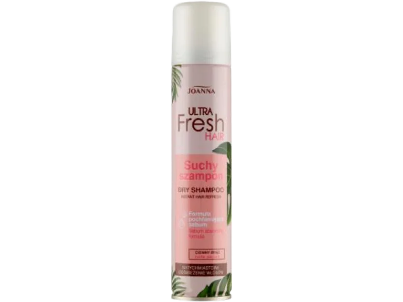 JOANNA Ultra Fresh Hair Suchy szampon Ciemny brąz, aerozol
