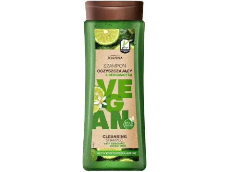 JOANNA Vegan Szampon oczyszczający z bergamotką do włosów przetłuszczających się