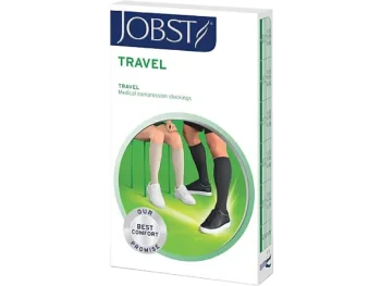Zdjęcie produktu JOBST TRAVEL podkolanówki uciskowe dla podróżujących CCL1 beż, 15-20 mmHg