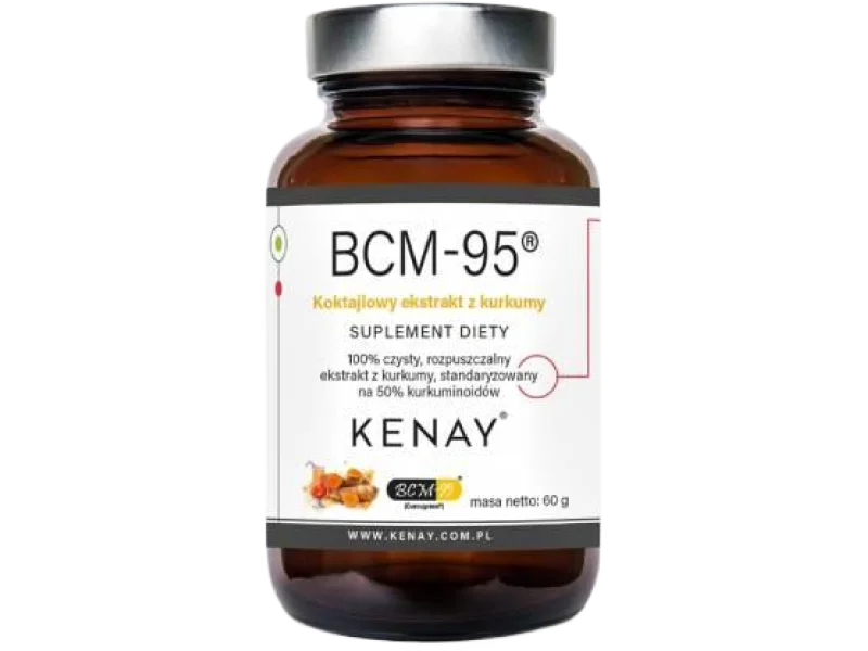 KENAY BCM-95 Ekstrakt z kurkumy, proszek, 500 mg