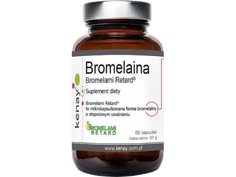 KENAY Bromelaina Bromelami Retard, kapsułki, 300 mg