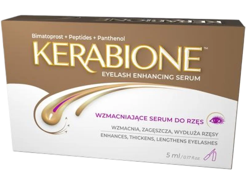 KERABIONE Serum ujędrniające na porost rzęs i brwi
