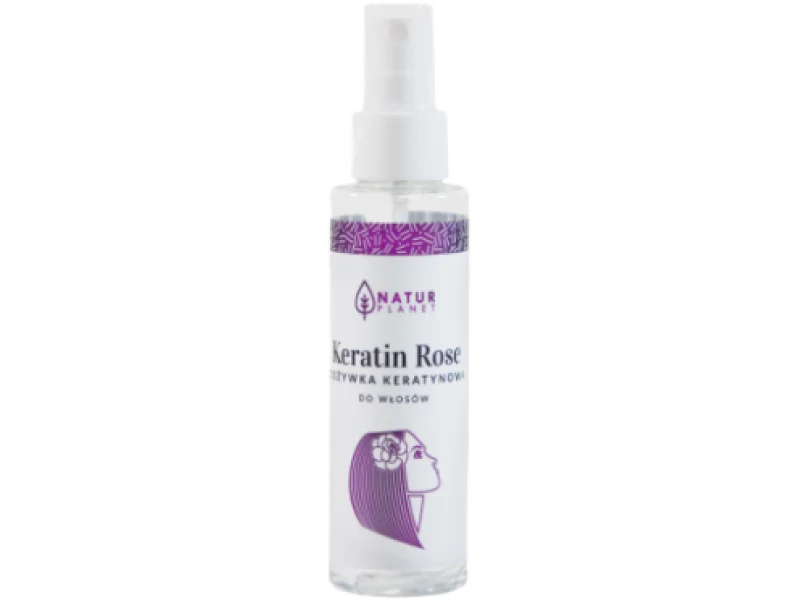 KERATIN ROSE Odżywka keratynowa do włosów NaturPlanet, spray