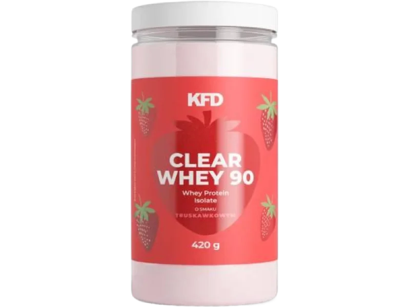 KFD Izolat Białka Clear Whey 90 smak truskawkowy, proszek