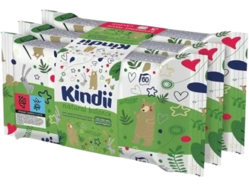 KINDII Natural Balance Chusteczki nawilżane dla dzieci