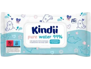 Zdjęcie produktu KINDII Pure Water Chusteczki wodne – 99% wody