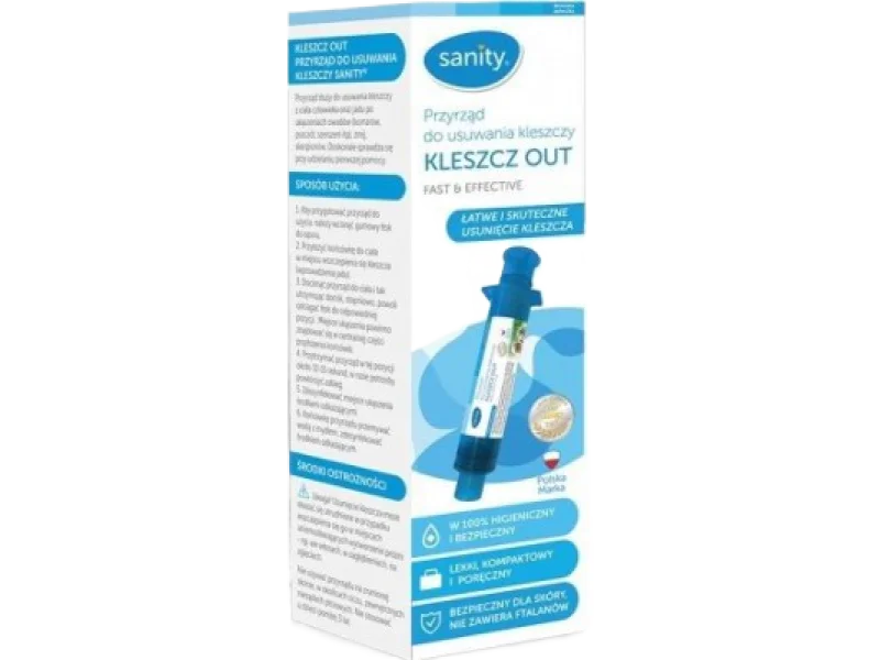 KLESZCZ OUT – Przyrząd do usuwania kleszczy, sprzęt medyczny