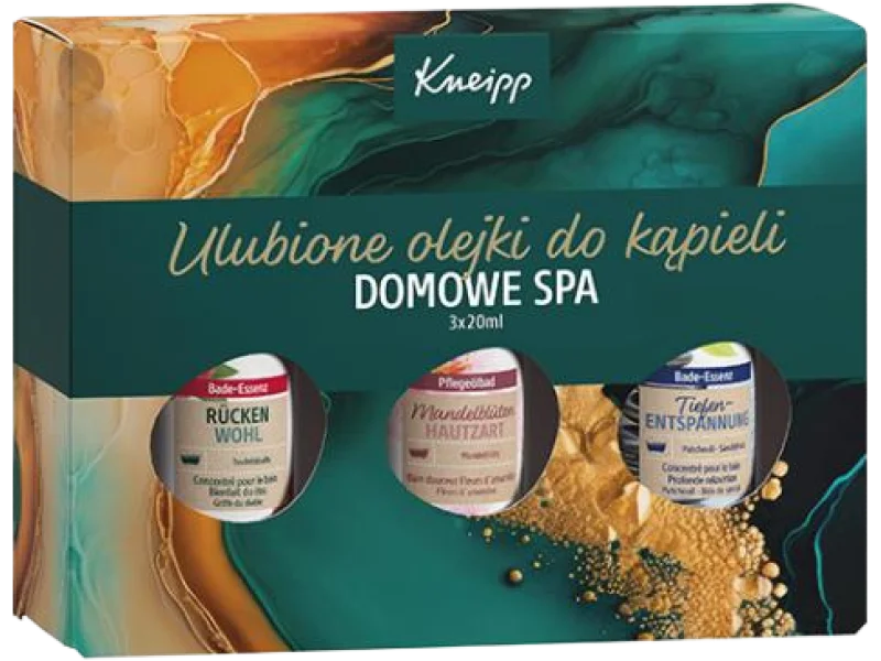 KNEIPP Zestaw olejków do kąpieli: Czarci pazur, Kwiat migdału, Paczula i drzewo sandałowe, olejek
