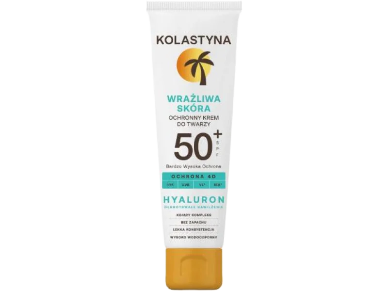 KOLASTYNA Ochronny krem do twarzy skóra wrażliwa SPF 50+