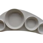 KOO-DI Silikonowy talerz Tiny Tapas Light Grey, sprzęt medyczny
