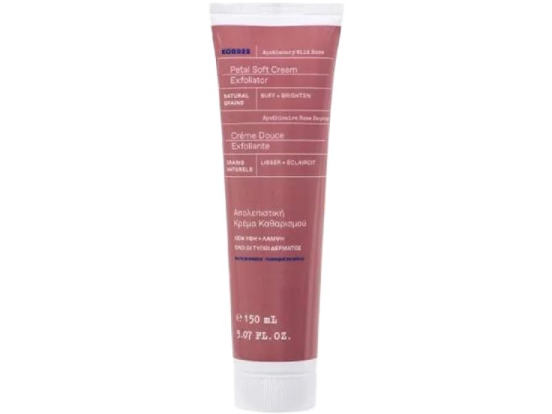 Korres Apothecary Wild Rose Delikatny krem złuszczający do mycia twarzy