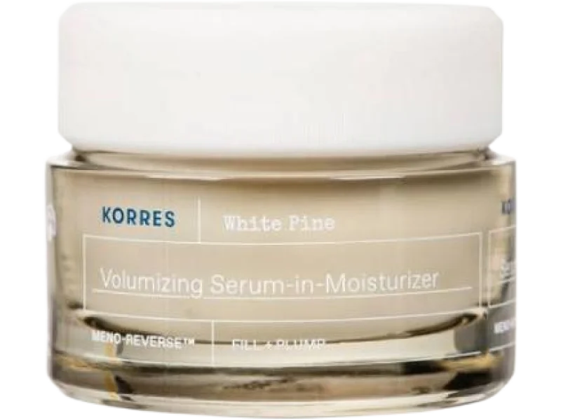 KORRES WHITE PINE Meno-Reverse Volumizing Serum-in-Moisturizer Wypełniający krem na dzień dla cery normalnej i mieszanej