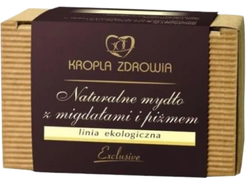 KROPLA ZDROWIA Naturalne mydło z migdałami i piżmem