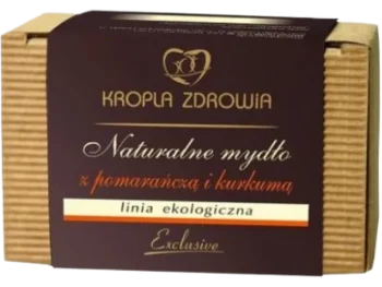 Zdjęcie produktu KROPLA ZDROWIA Naturalne mydło z pomarańczą i kurkumą