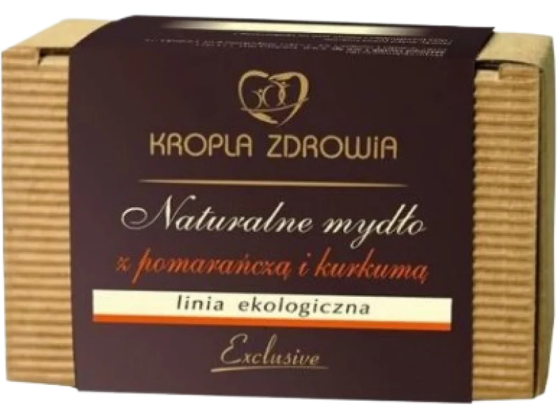 KROPLA ZDROWIA Naturalne mydło z pomarańczą i kurkumą