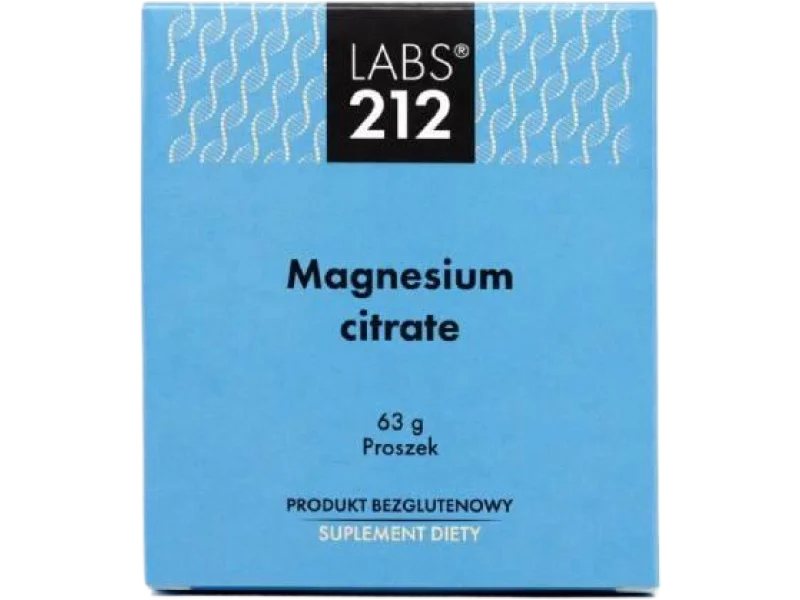 LABS212 Magnesium Citrate Cytrynian magnezu, proszek, 135 mg