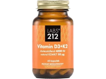 Zdjęcie produktu Labs212 Vitamin D3 + K2MK7, kapsułki, 4000 IU + 50 µg