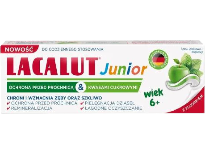 LACALUT Junior Pasta do zębów dla dzieci 6lat+, 1400 ppm