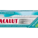 Lacalut Perfect White Pasta do zębów + Szczoteczka średniej twardości szara