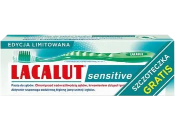 Zdjęcie produktu Lacalut Sensitive Pasta do zębów + Szczoteczka miękka zielona