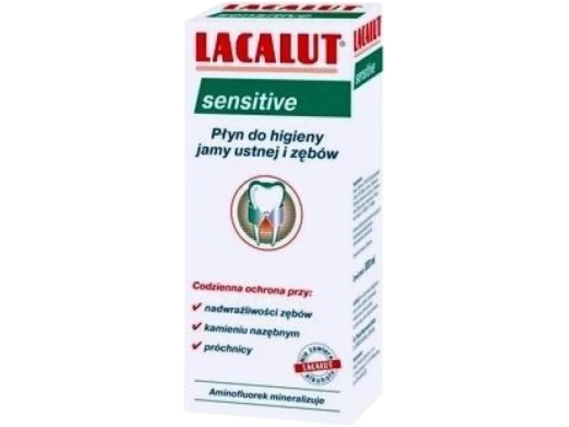 LACALUT Sensitive Płyn na nadwrażliwe zęby, płyn do jamy ustnej