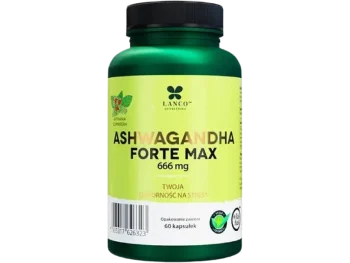 LANCO NUTRITIONS Ashwagandha Forte Max Twoja odporność na stres, kapsułki, 666 mg