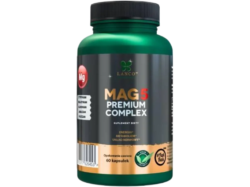 Lanco Nutritions MAG5 Premium Complex, kapsułki, 200 mg