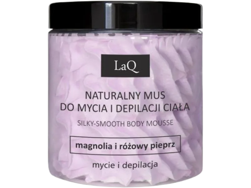 LaQ Magnolia i Różowy Pieprz Mus do mycia i depilacji ciała, pianka