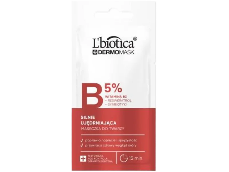 L’BIOTICA Dermomask Silnie ujędrniająca maska z witaminą B3