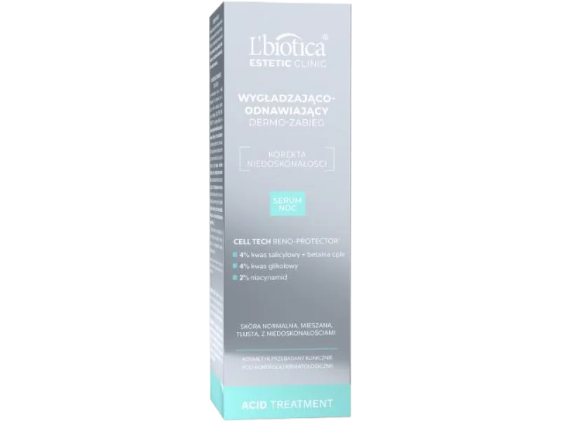 L’BIOTICA Estetic Clinic Acid Treatment Wygładzająco-odnawiające serum na noc