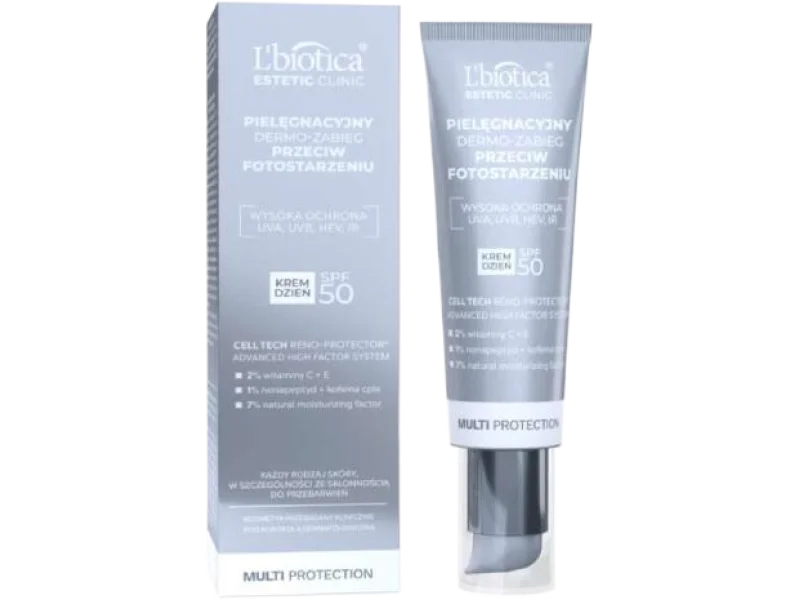 L’BIOTICA Estetic Clinic Multi Protection Pielęgnacyjny Dermo-Zabieg Krem dzień SPF50
