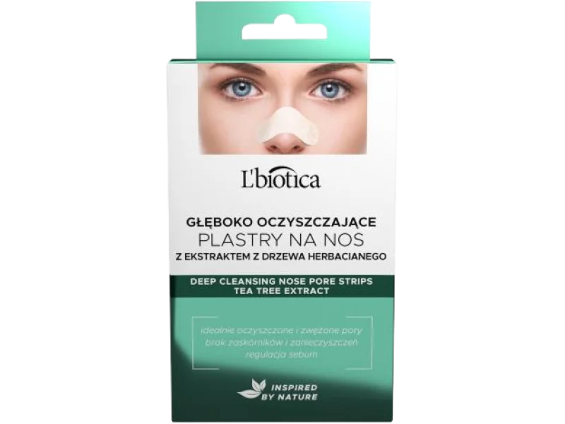 L’BIOTICA Głęboko oczyszczające plastry na nos