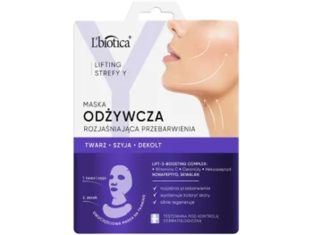 Zdjęcie produktu L’BIOTICA Lifting Strefy Y Odżywcza maska do twarzy rozjaśniająca przebarwienia